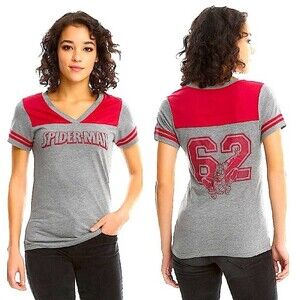 Her Universe Spider-Man 62 Logo Jersey Tee Shirt Size Medium